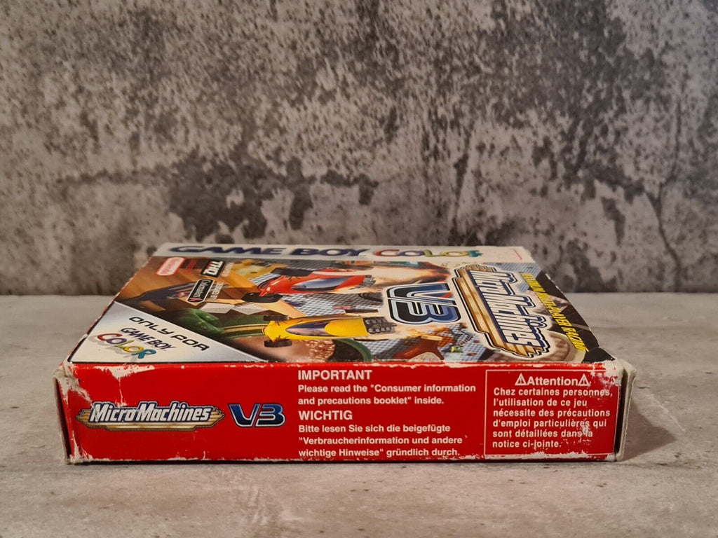 Nintendo Game Boy Color Spiel Micro Machines V3 mit OVP und Anleitung EUR - T-Retro-Games 