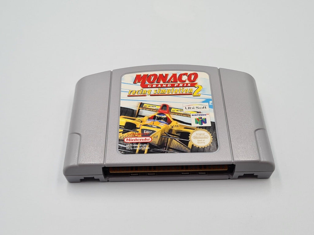N64 Nintendo 64 Monaco Grand Prix Racing Simulation 2 mit OVP und Anleitung FAH - T-Retro-Games 