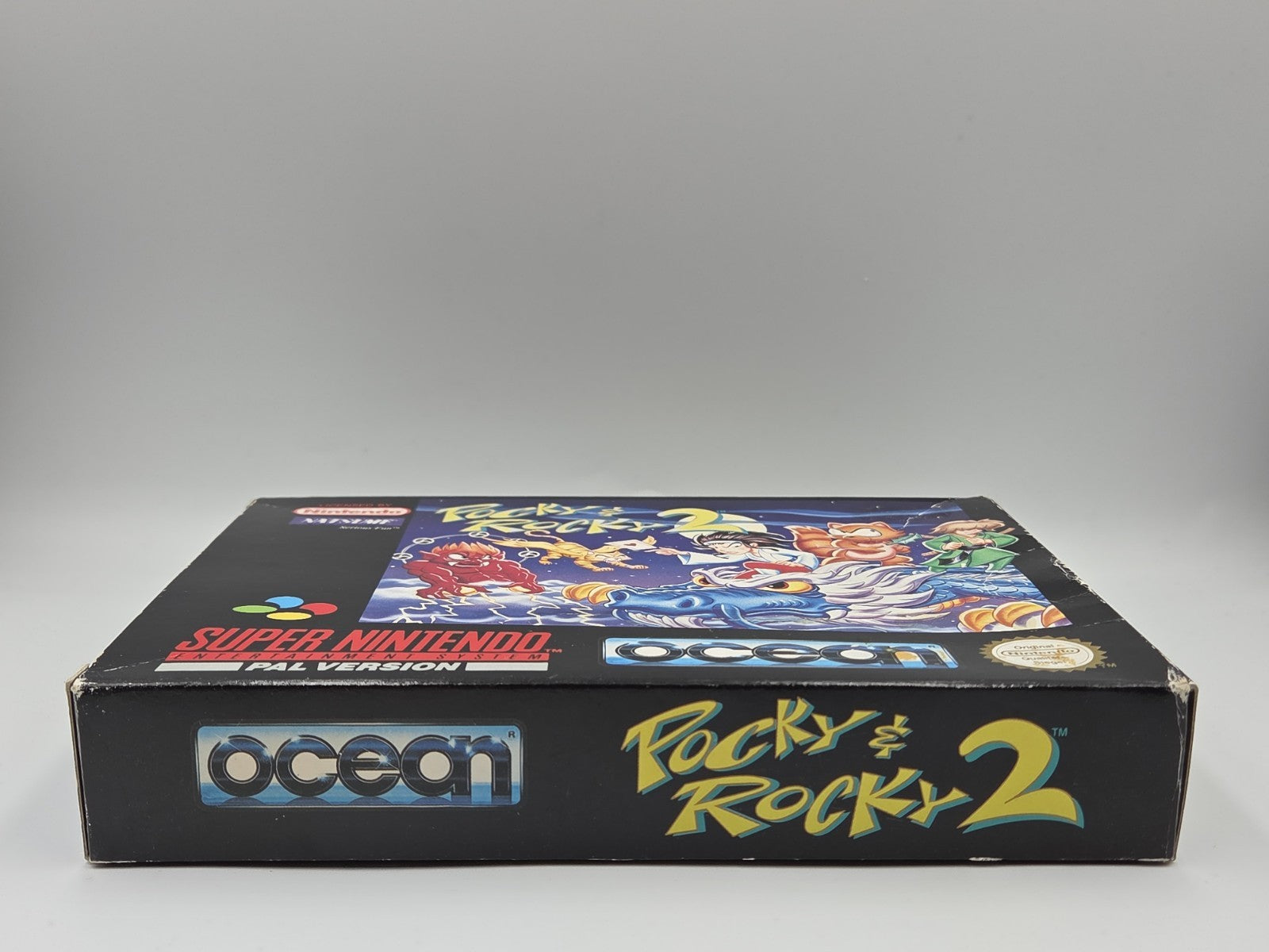 SNES Super Nintendo Pocky & Rocky 2 mit OVP und Anleitung NOE