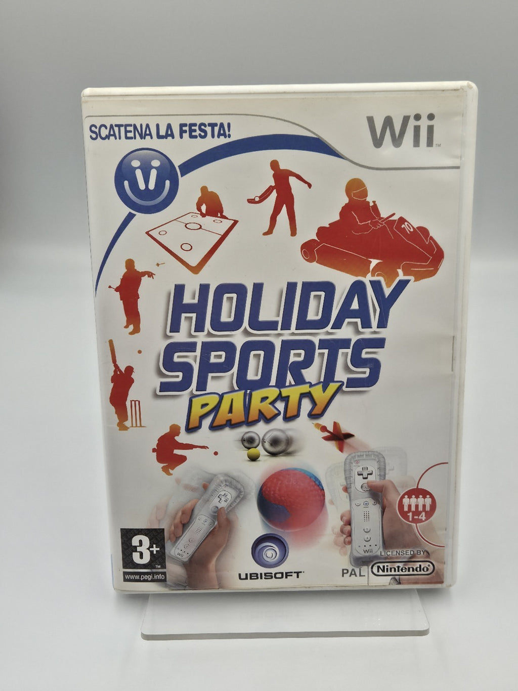 Nintendo Wii Spiel Holiday Sports Party mit OVP und Anleitung ITA