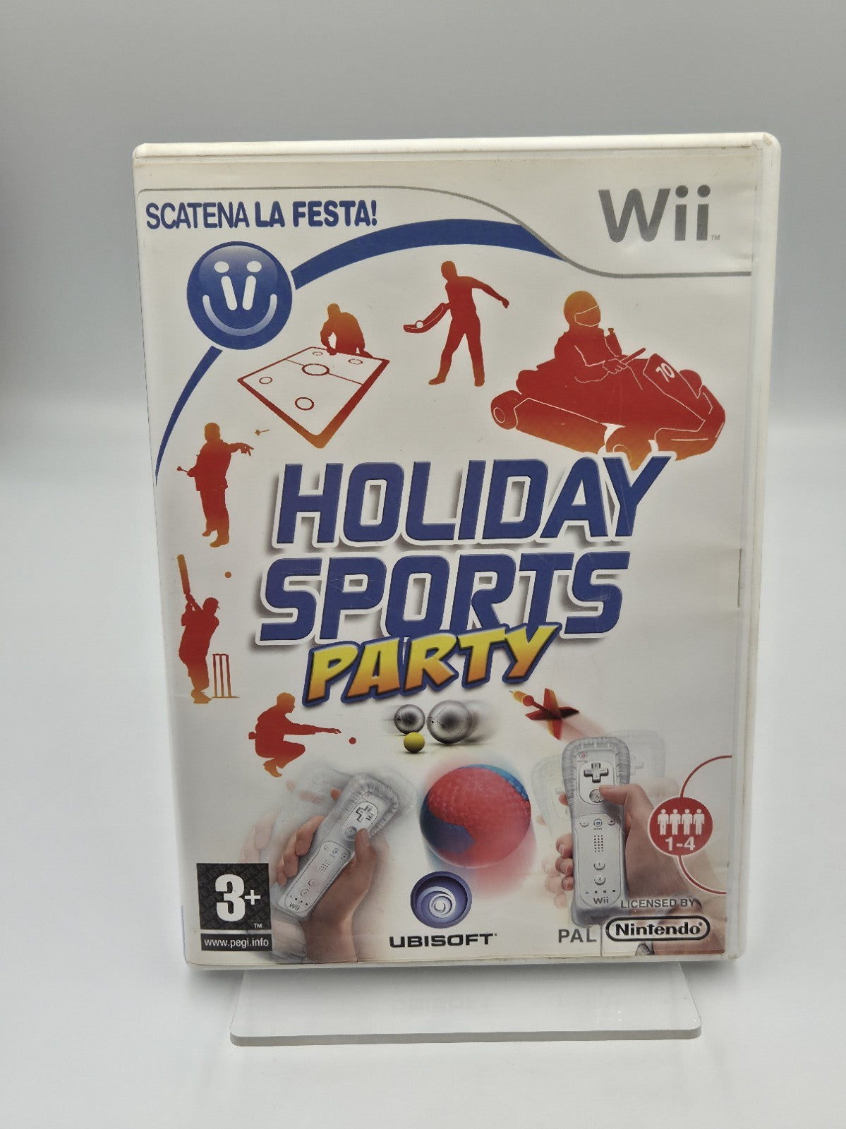 Nintendo Wii Spiel Holiday Sports Party mit OVP und Anleitung ITA