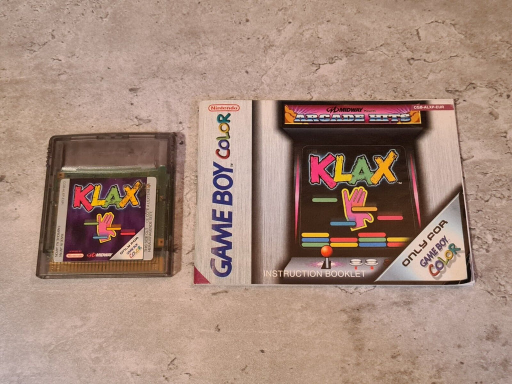 Nintendo Game Boy Color Spiel Klax mit OVP und Anleitung EUR - T-Retro-Games 