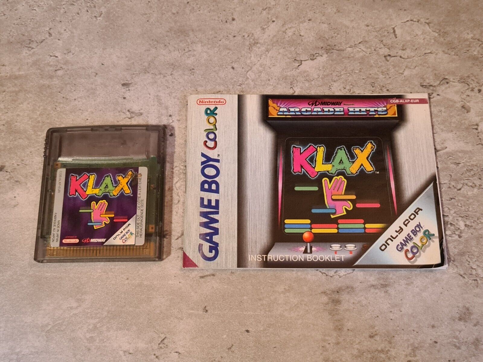 Nintendo Game Boy Color Spiel Klax mit OVP und Anleitung EUR - T-Retro-Games 