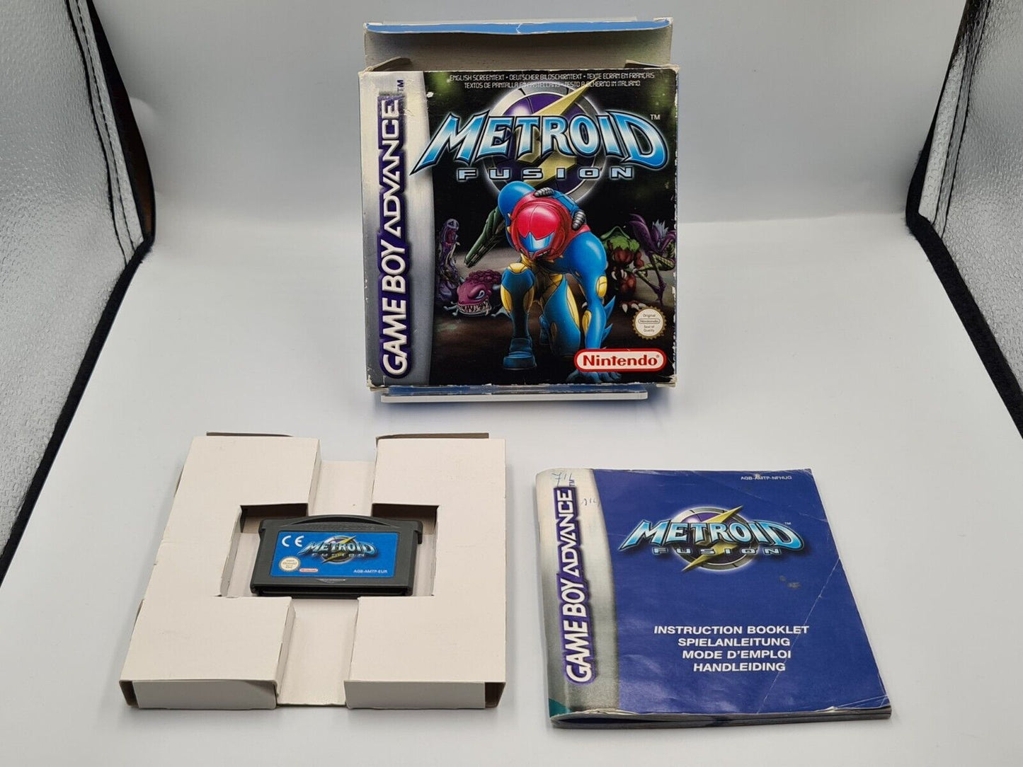 Nintendo Game Boy Advance Metroid Fusion mit OVP und Anleitung EUR - T-Retro-Games 