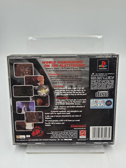 PS1 Playstation 1 Command & Conquer mit OVP und Anleitung Englisch 2 Discs 