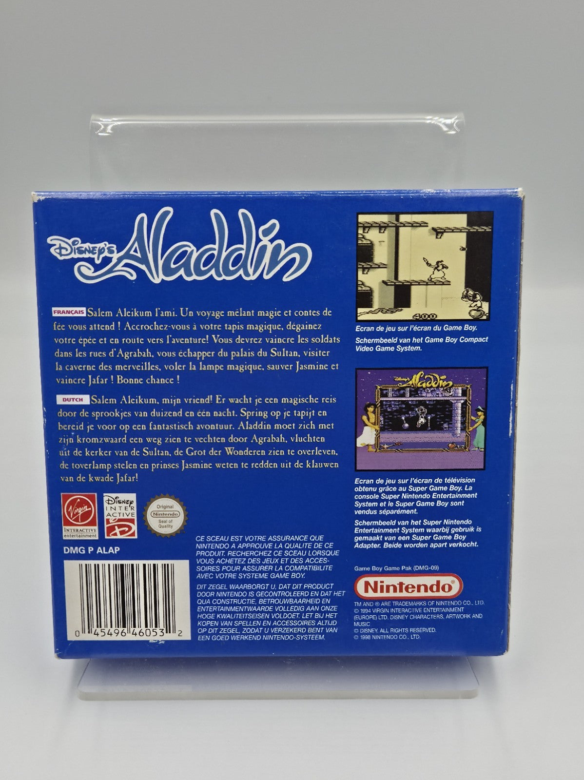 Nintendo Game Boy Classic Disney's Aladdin mit OVP und Anleitung FAH