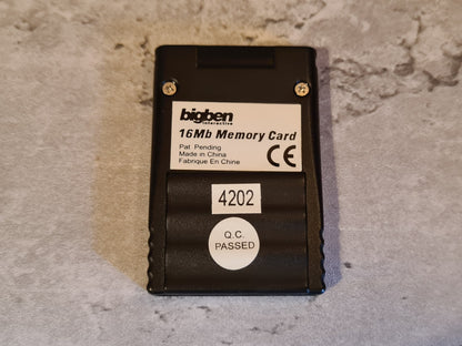 Nintendo Gamecube Memory Card 16 MB   BigBen Schwarz
