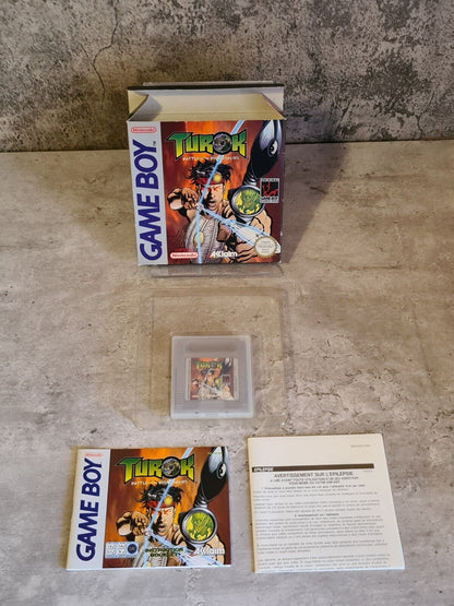 Nintendo Game Boy Classic Turok Battle of The Bionosaurs + OVP und Anleitung EUR - T-Retro-Games 