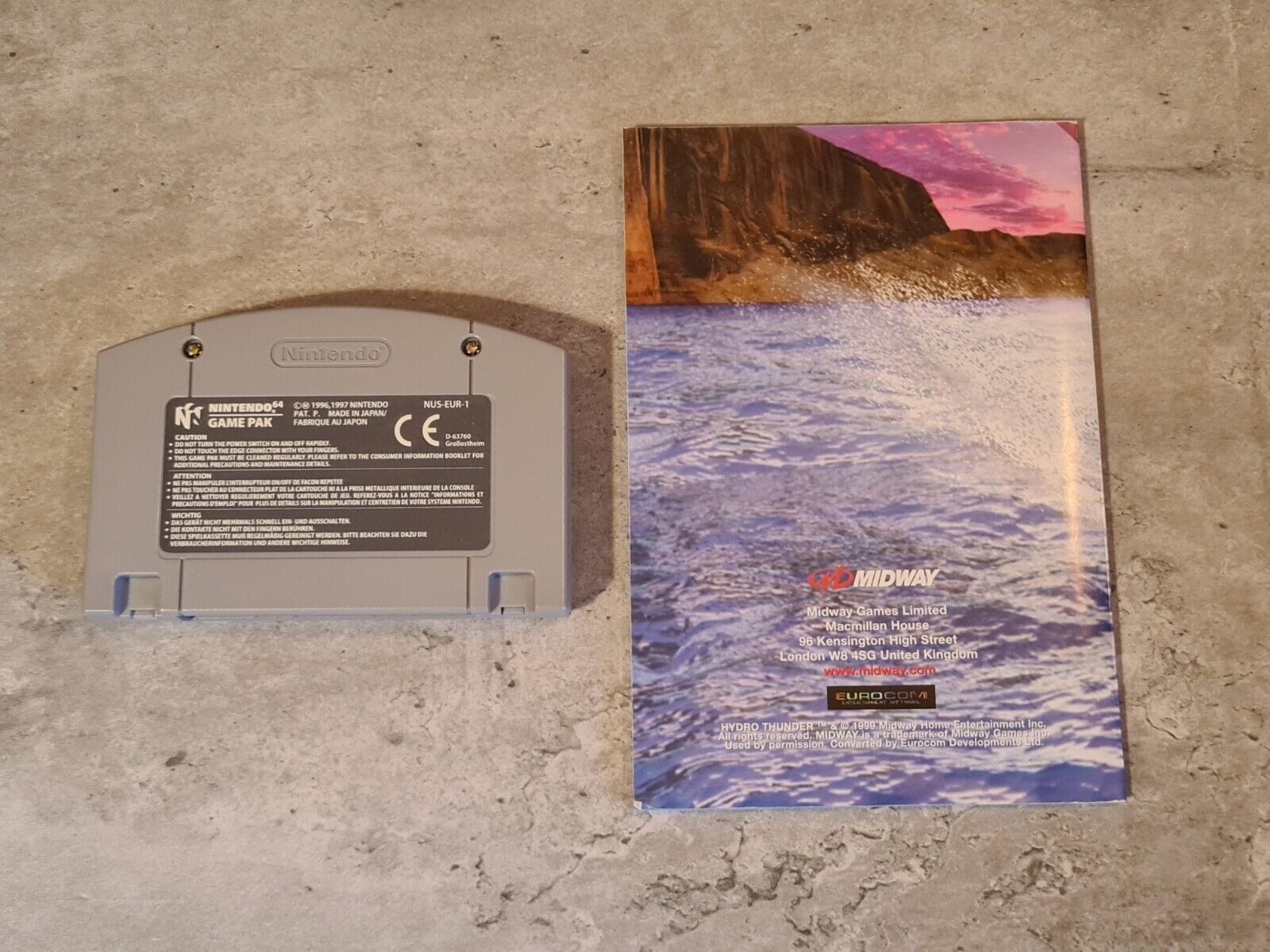 N64 Nintendo 64 Hydro Thunder mit OVP und Anleitung EUR - T-Retro-Games 