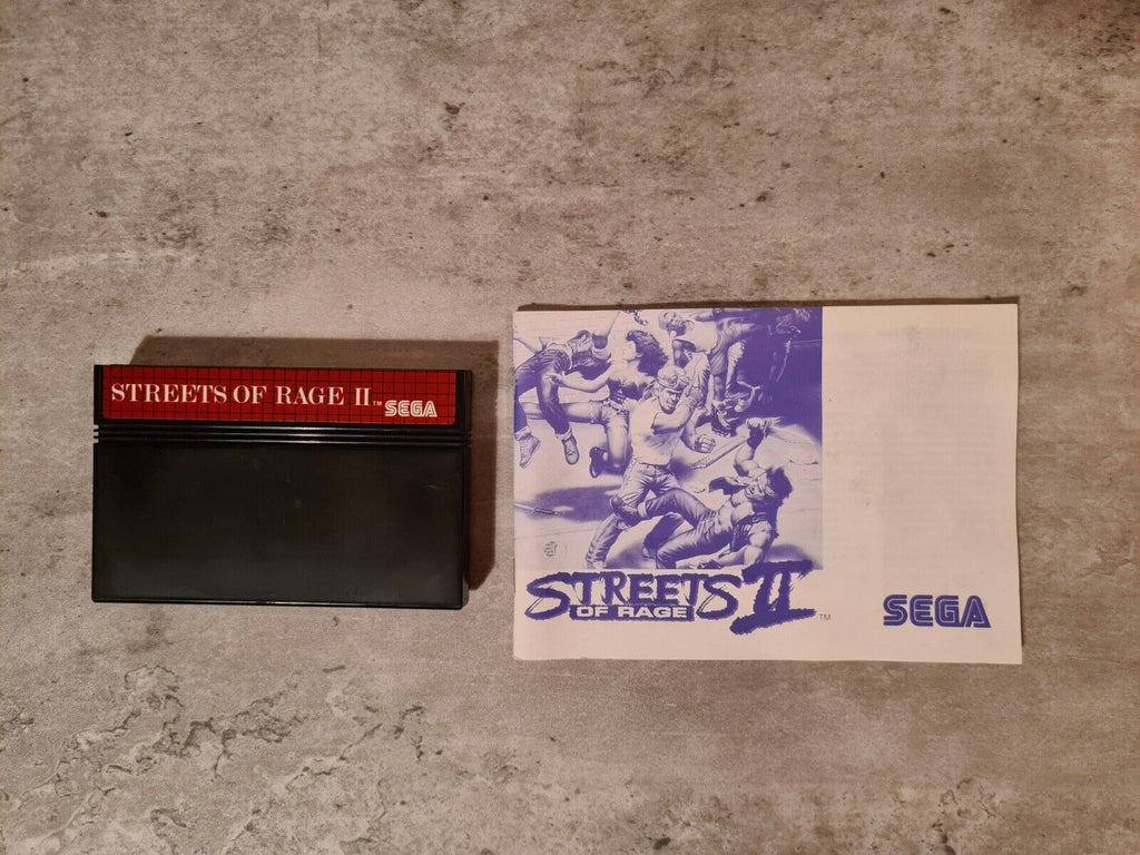 Sega Master System Streets of Rage II mit OVP und Anleitung Multi Language - T-Retro-Games 
