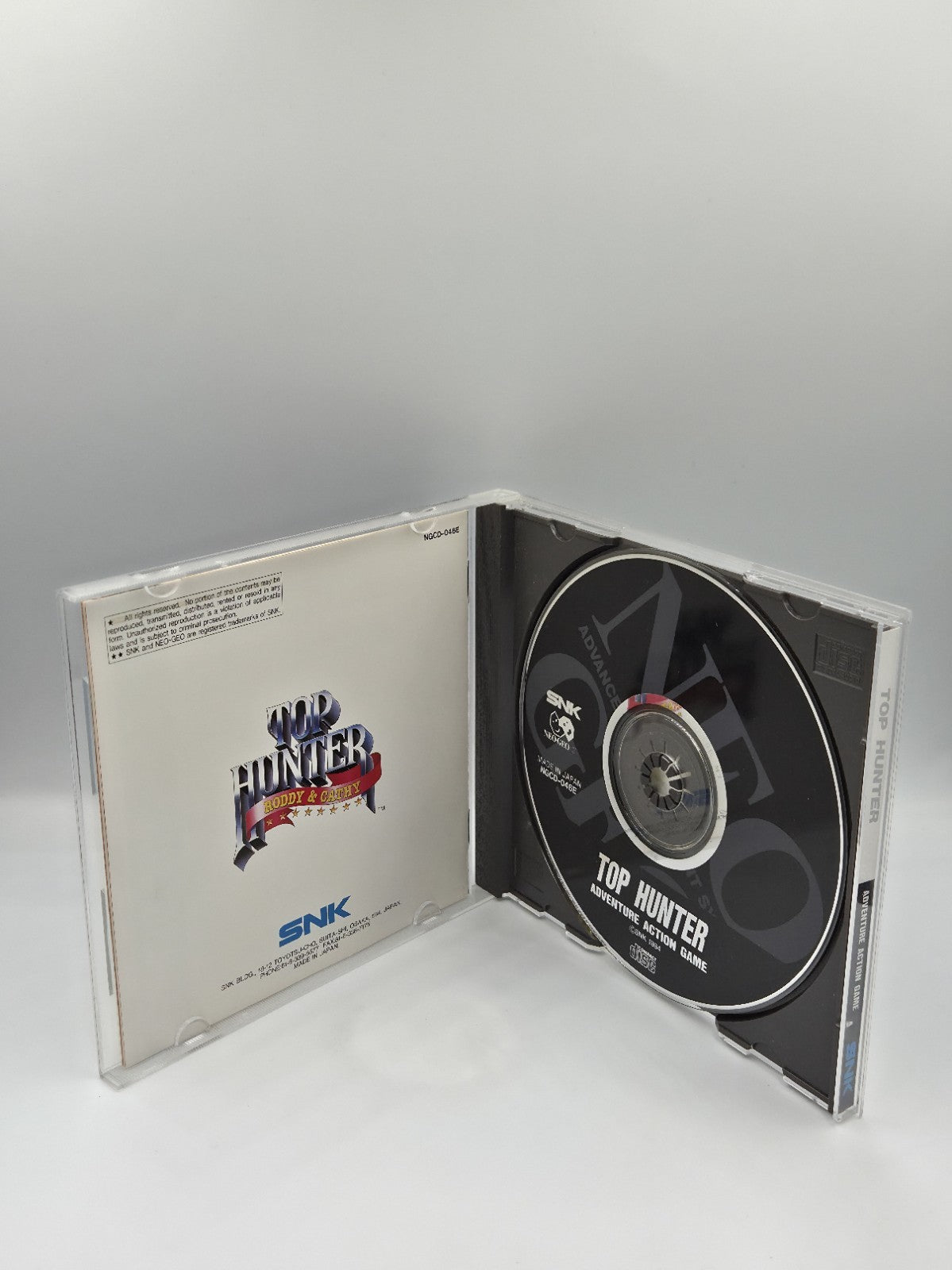 Neo Geo CD Spiel Top Hunter Roddy & Cathy mit OVP und Anleitung USA