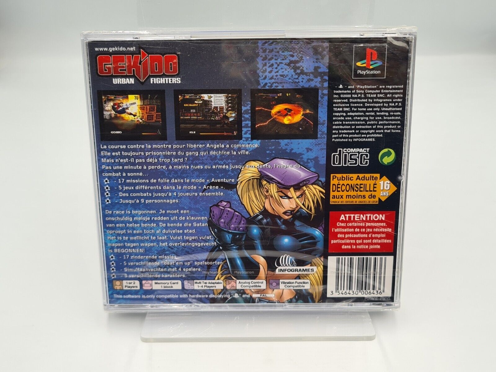 PS1 Playstation 1 Spiel Gekido Urban Fighters Sealed Neu New Multi Language - T-Retro-Games 