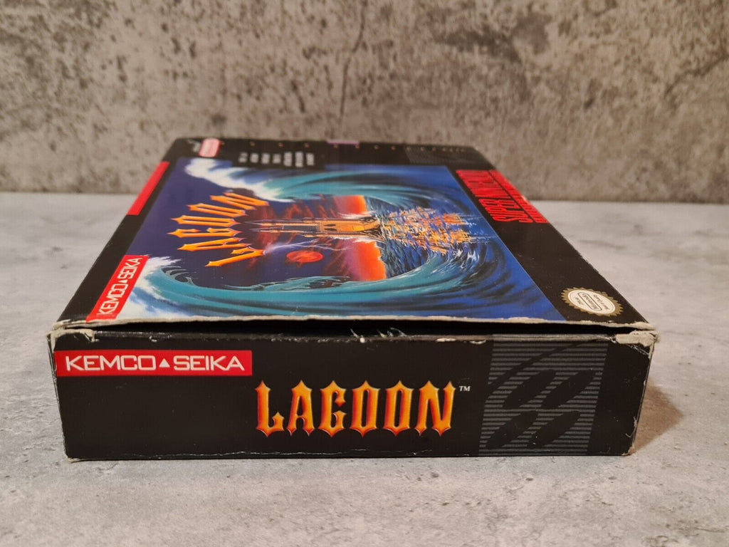 SNES Super Nintendo Lagoon mit OVP und Anleitung NTSC USA - T-Retro-Games 