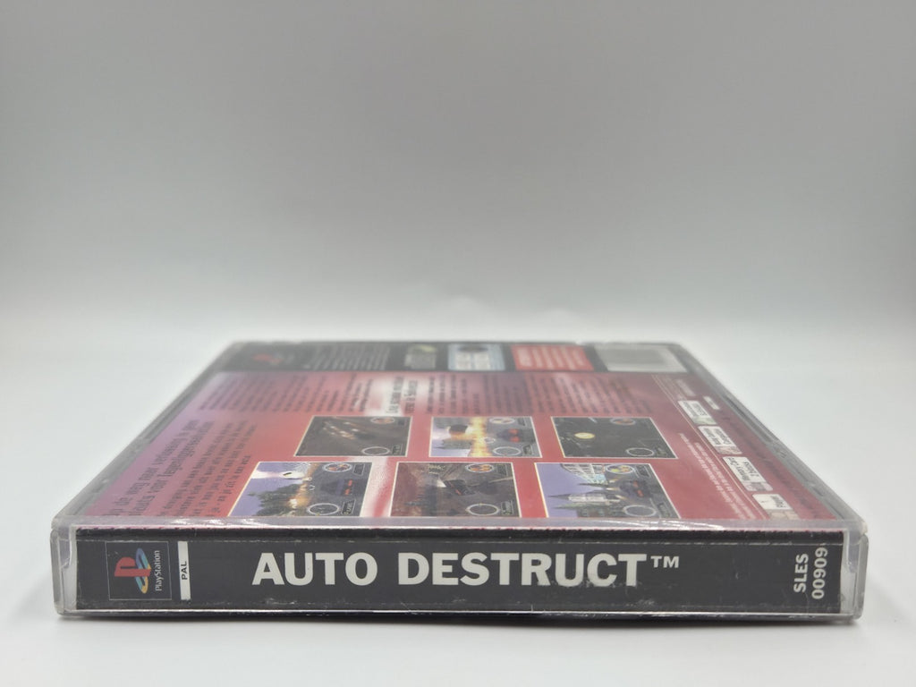 PS1 Playstation 1 Spiel Auto Destruct mit OVP und Anleitung Multilingual