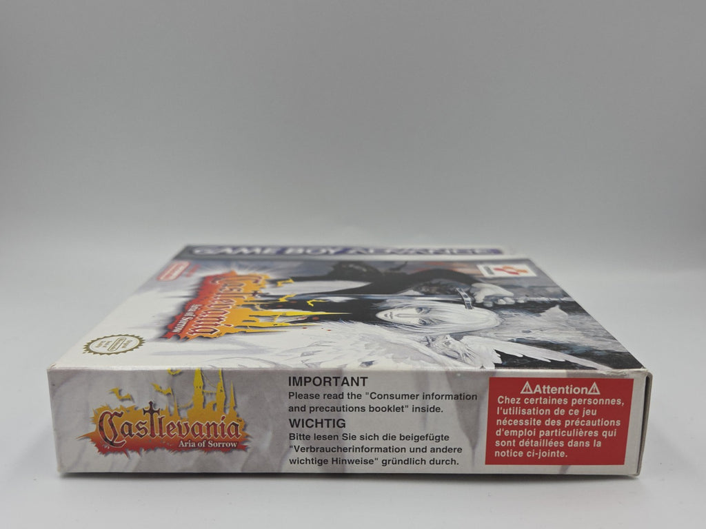 Nintendo Gameboy Advance Castlevania Aria of Sorrow + OVP+Anleitung + Poster EUR
