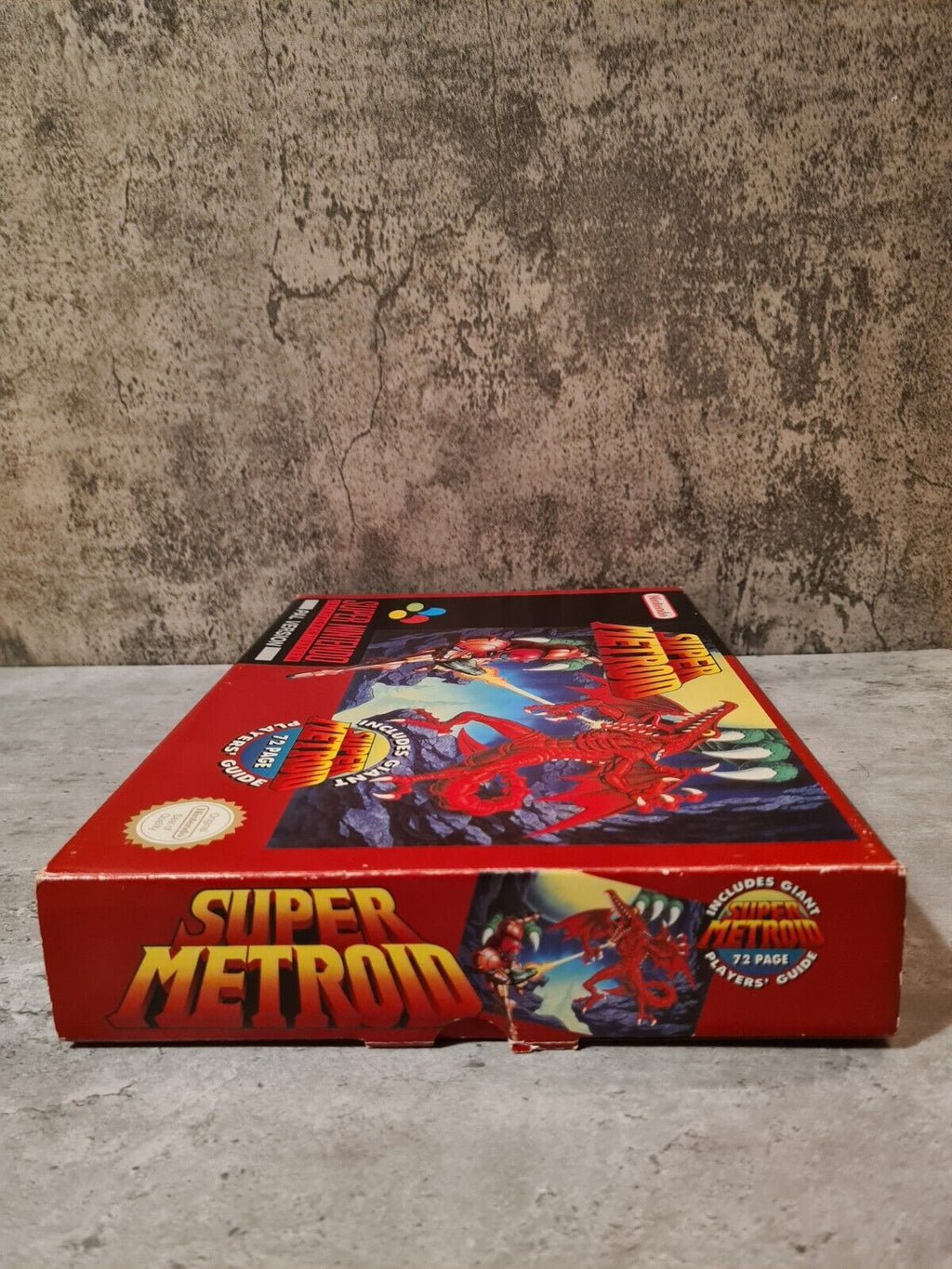 SNES Super Nintendo Super Metroid mit OVP und Spieleberater UKV Big Box - T-Retro-Games 