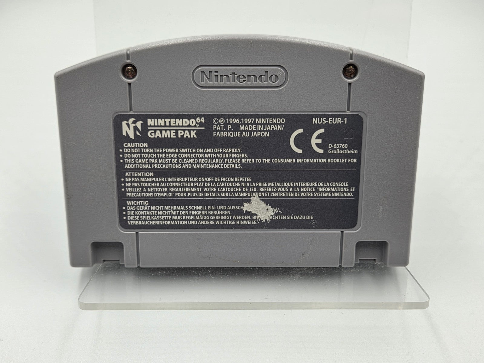 N64 Nintendo 64 Monaco Grand Prix Racing Simulation 2  Modul EUR