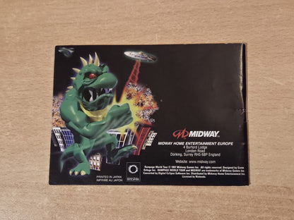 Nintendo Game Boy Color Rampage World Tour Spielanleitung EUR