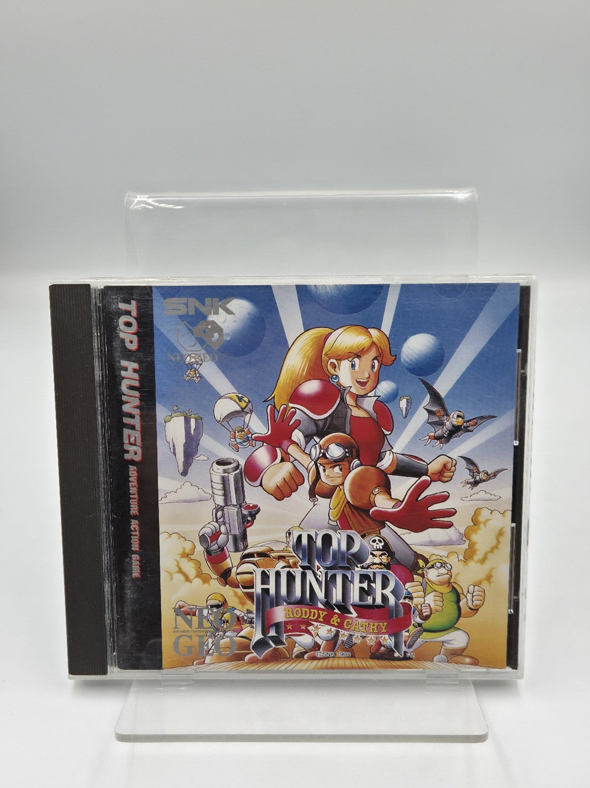 Neo Geo CD Spiel Top Hunter Roddy & Cathy mit OVP und Anleitung USA