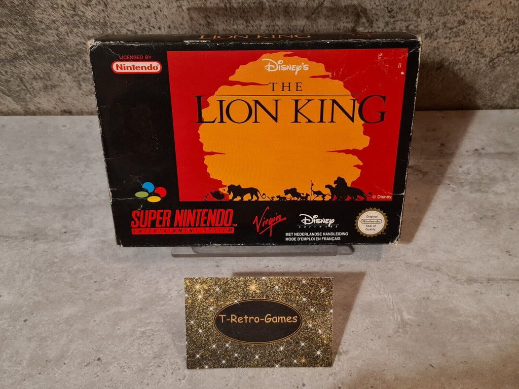 SNES Super Nintendo Disney's The Lion King mit OVP und Anleitung HOL - T-Retro-Games 
