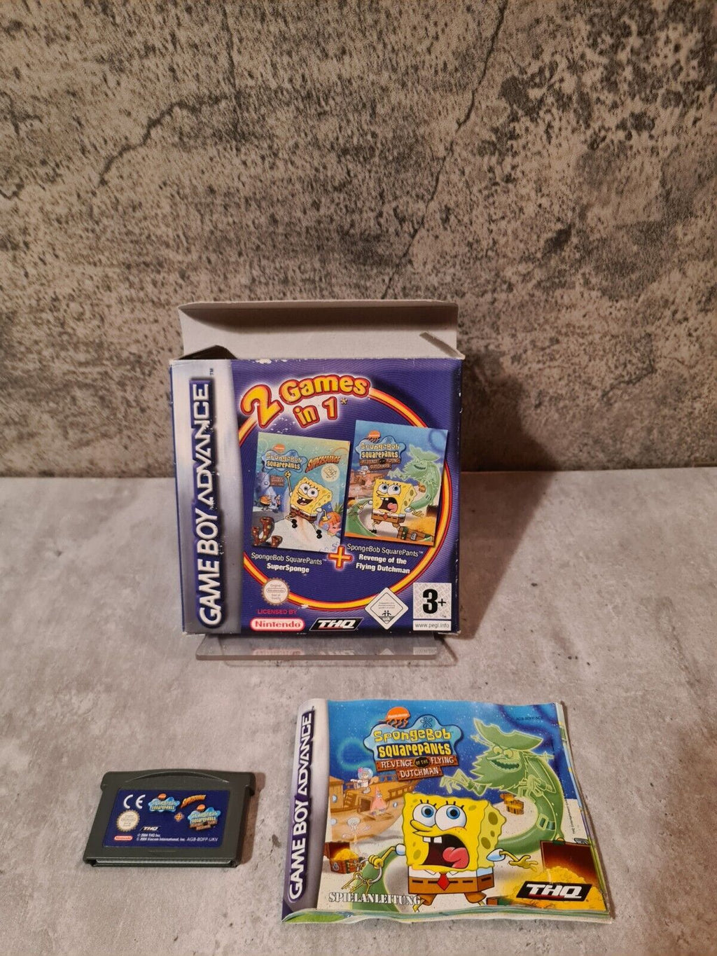 Nintendo Gameboy Advance Spongebob 2 Games in 1 mit OVP und Anleitung NOE - T-Retro-Games 