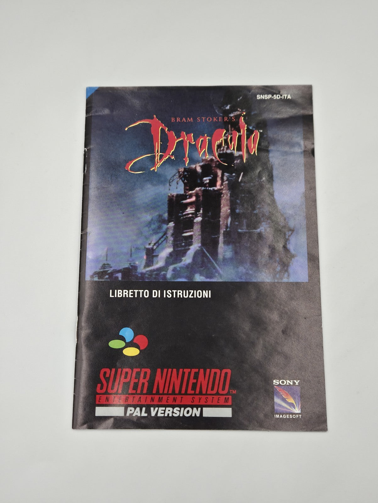 SNES Super Nintendo Spiel Bam Stoker's Dracula mit OVP und Anleitung ITA