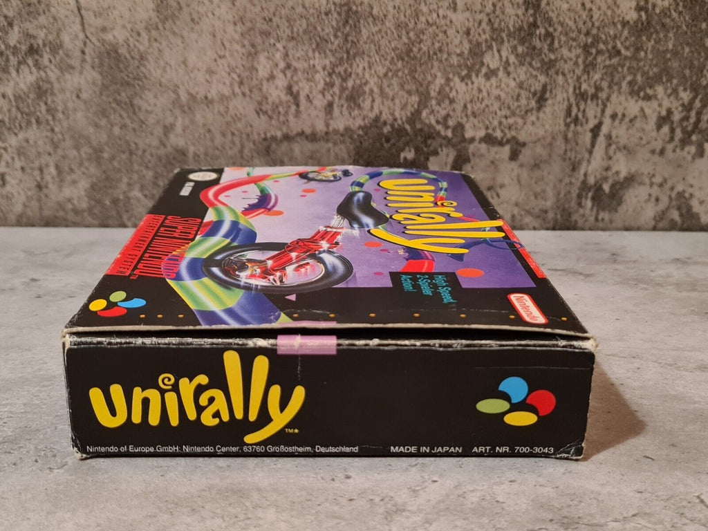 SNES Super Nintendo Unirally mit OVP und Anleitung NOE - T-Retro-Games 