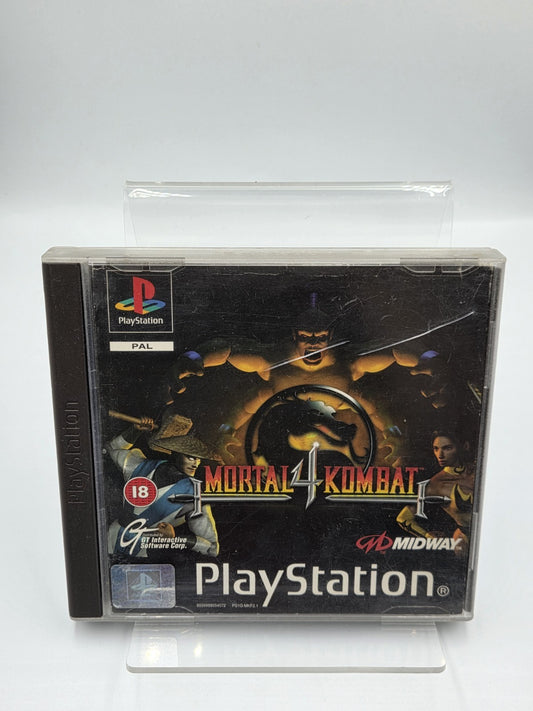 PS1 Playstation 1 Mortal Kombat 4 mit OVP und Anleitung Multilingual 