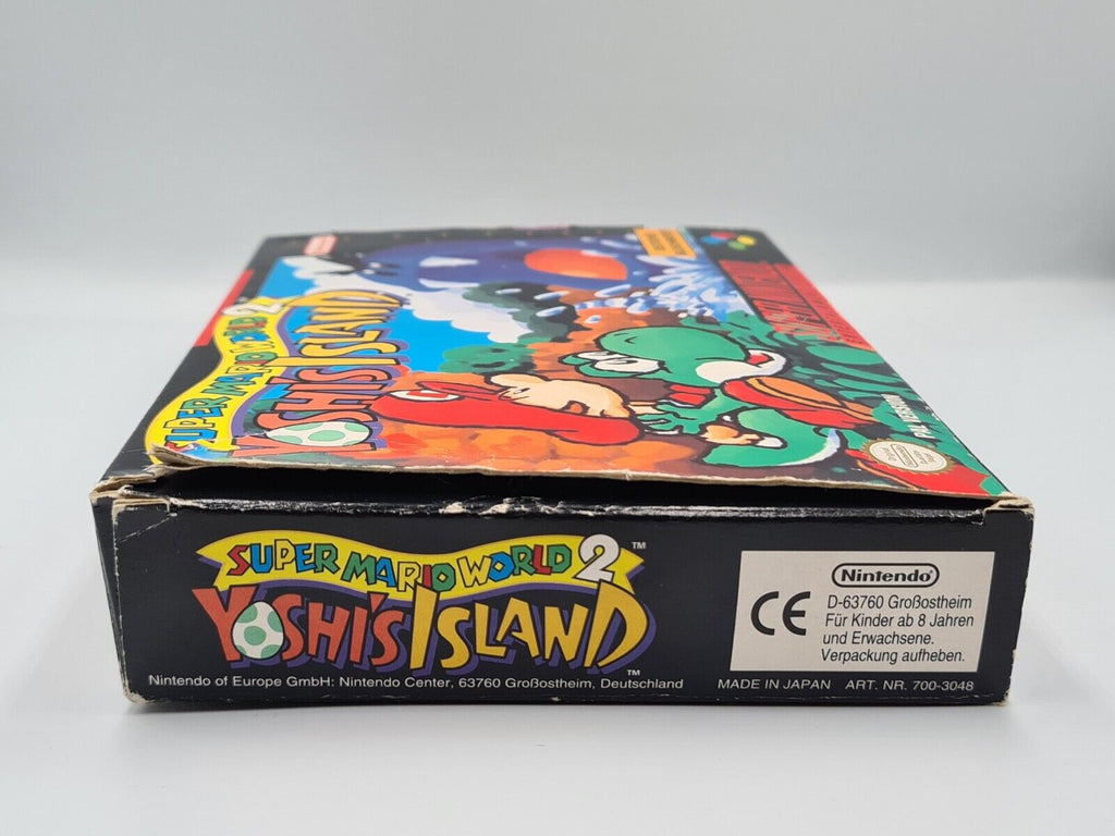 SNES Super Nintendo Super Mario World 2: Yoshi's Island mit OVP + Anleitung NOE - T-Retro-Games 