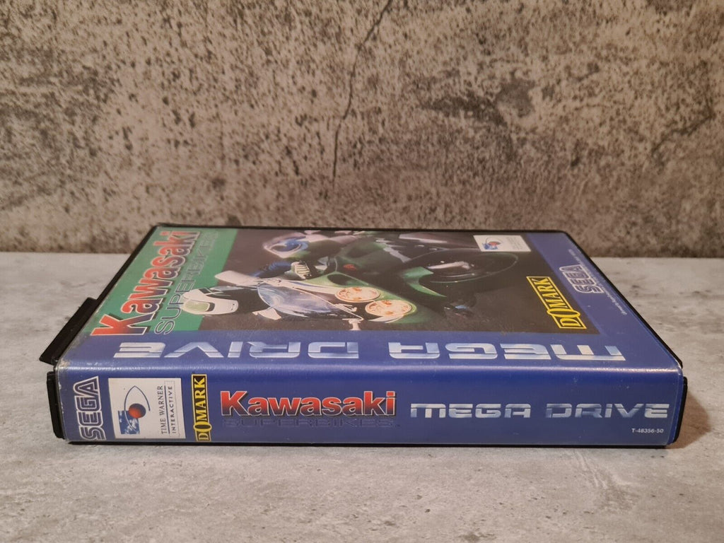 Sega Mega Drive Spiel Kawasaki Superbikes mit OVP und Anleitung Multi Language - T-Retro-Games 