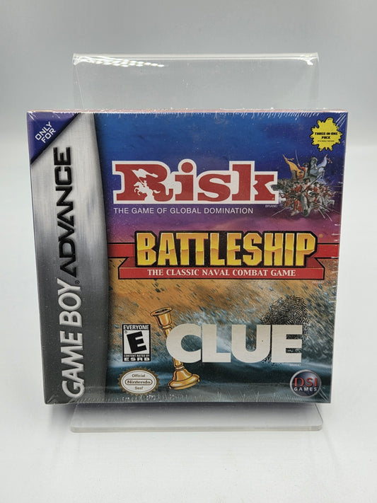 Nintendo Game Boy Advance Risk Battleship Clue USA Sealed  Neu New