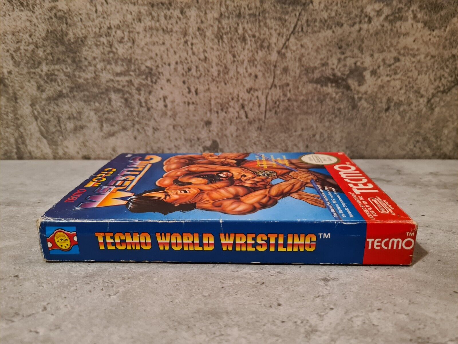 NES Tecmo World Wrestling mit OVP und Anleitung NOE - T-Retro-Games 