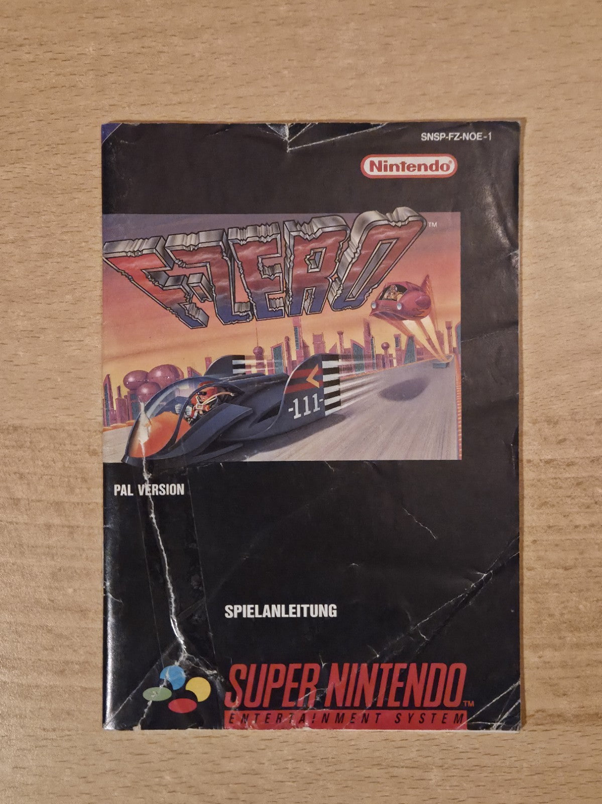 SNES Super Nintendo F-Zero Spielanleitung Instruction Booklet NOE