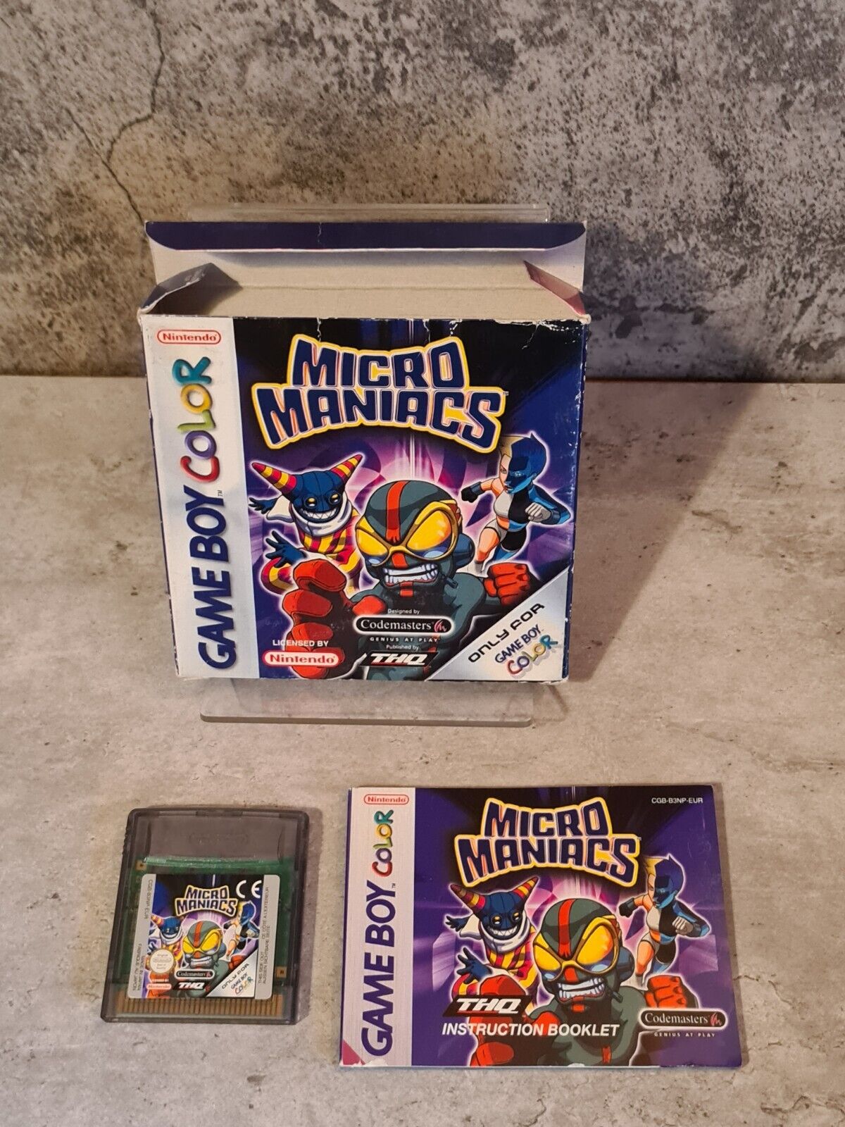 Nintendo Game Boy Color Spiel Micro Maniacs mit OVP und Anleitung EUR - T-Retro-Games 
