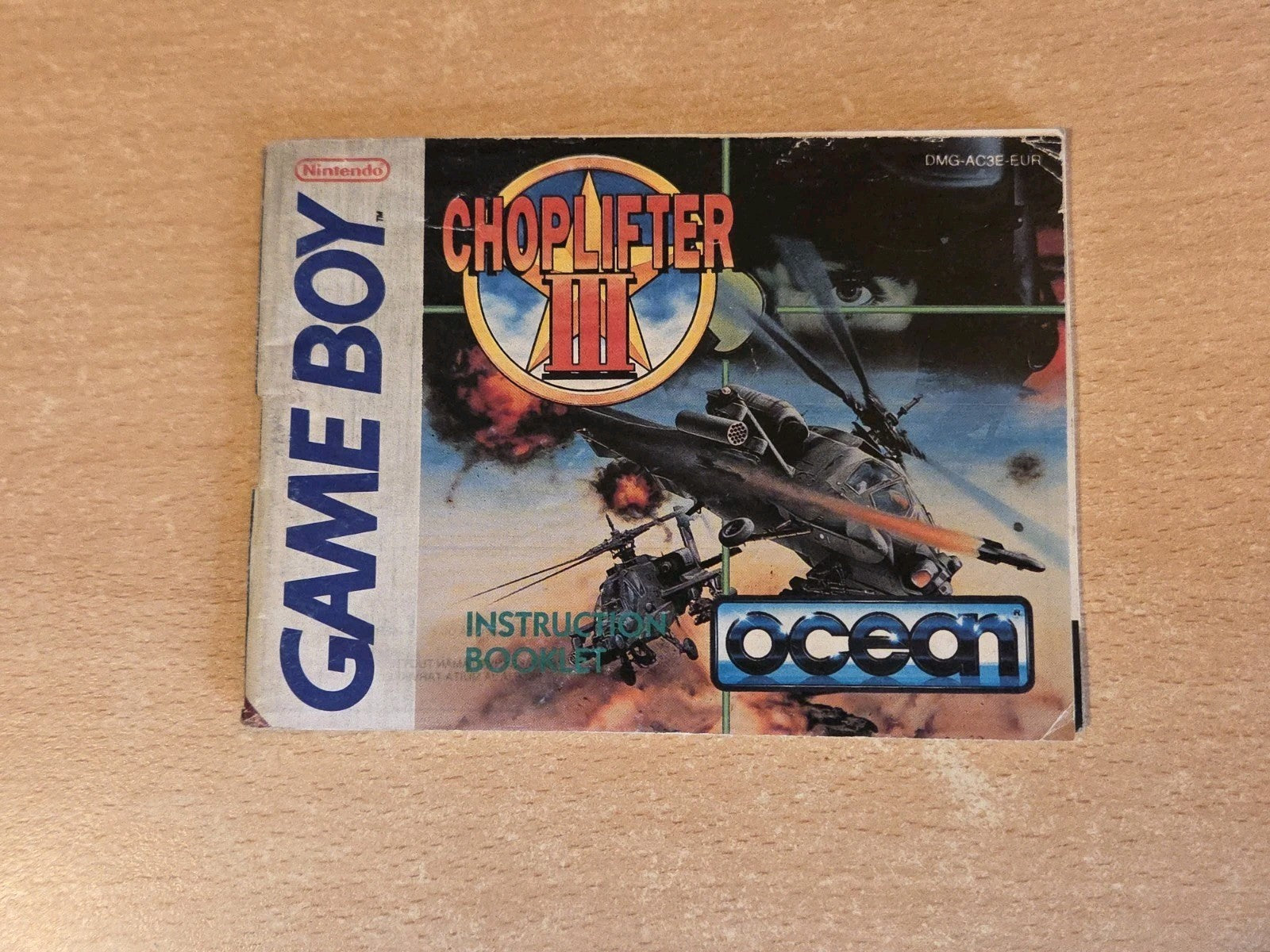 Nintendo Game Boy Classic Choplifter III Spielanleitung Instruction Booklet EUR