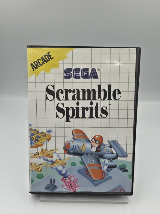 Sega Master System Spiel Scramble Spirits mit OVP Multi Language 
