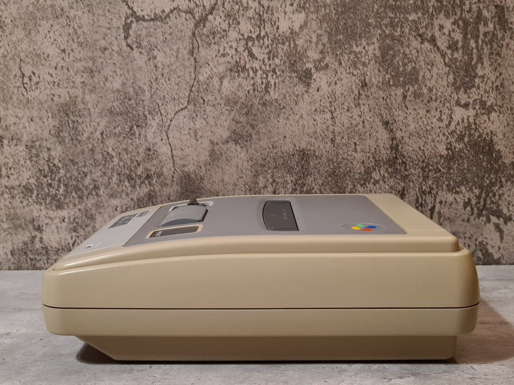 SNES Super Nintendo Konsole Console mit 2 Controllern + Kabeln - T-Retro-Games 