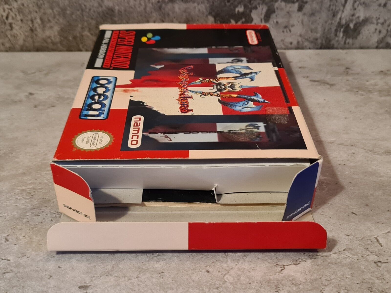 SNES Super Nintendo WeaponLord mit OVP und Anleitung NOE - T-Retro-Games 