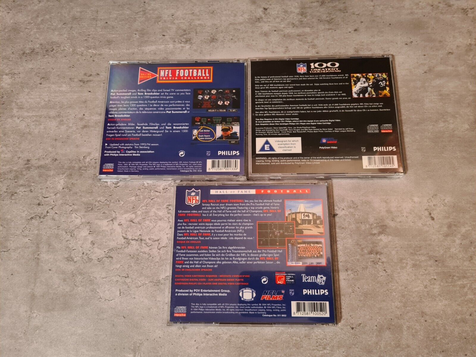 Philips CD-i NFL Triple Pack 3 Discs - T-Retro-Games 