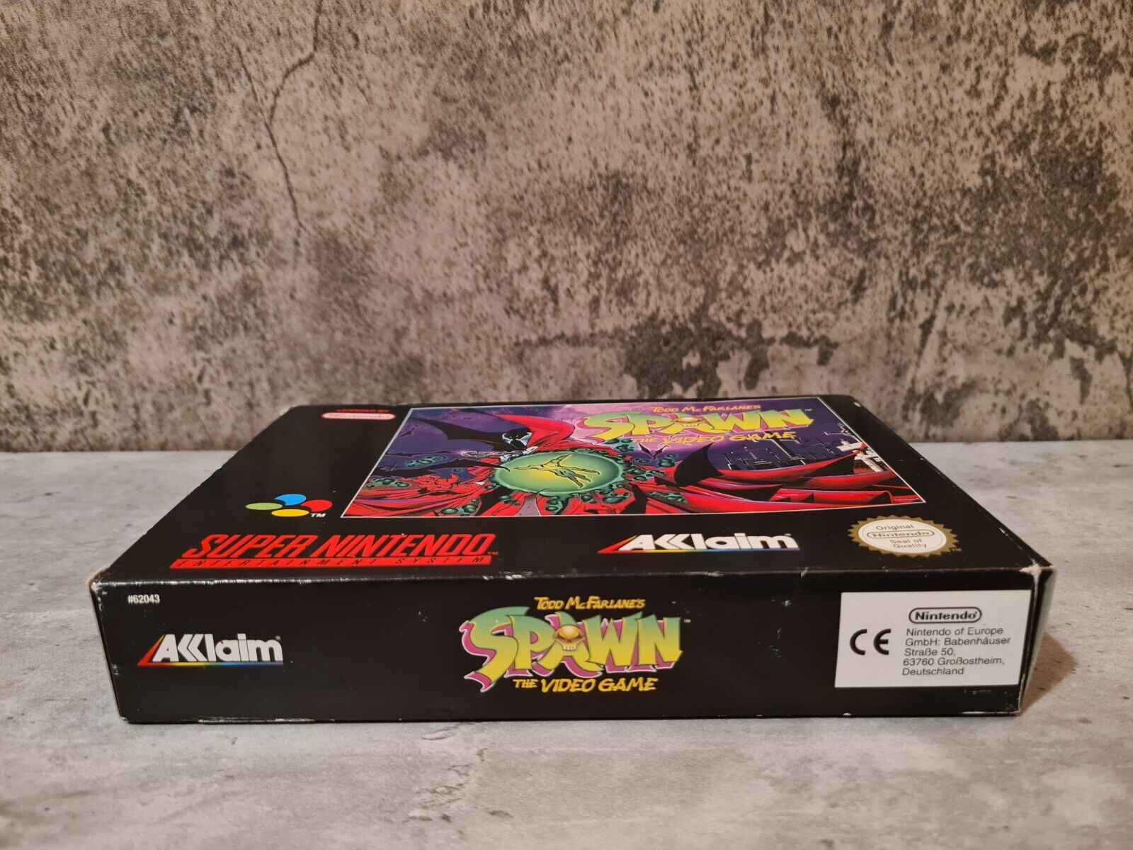 SNES Super Nintendo Todd McFarlane's Spawn mit OVP und Anleitung EUR - T-Retro-Games 