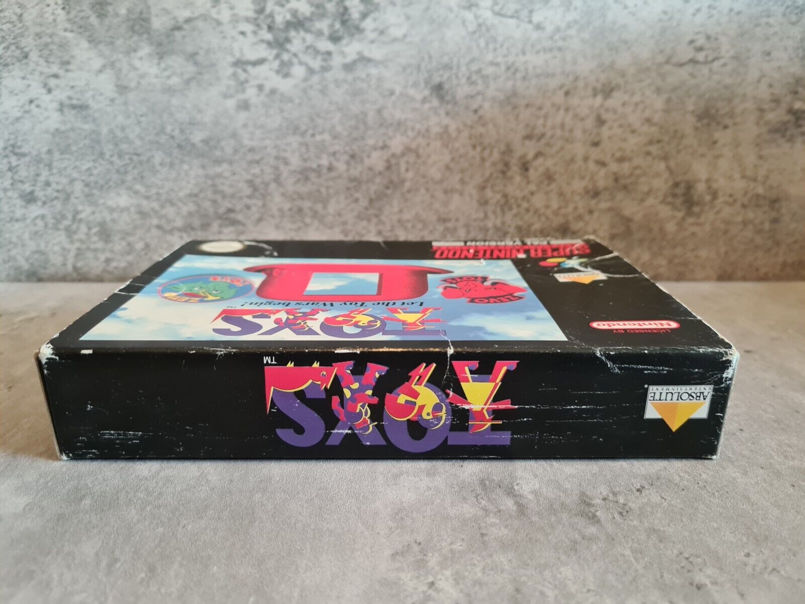 SNES Super Nintendo Toys Let the Toy Wars begin! mit OVP und Anleitung UKV - T-Retro-Games 
