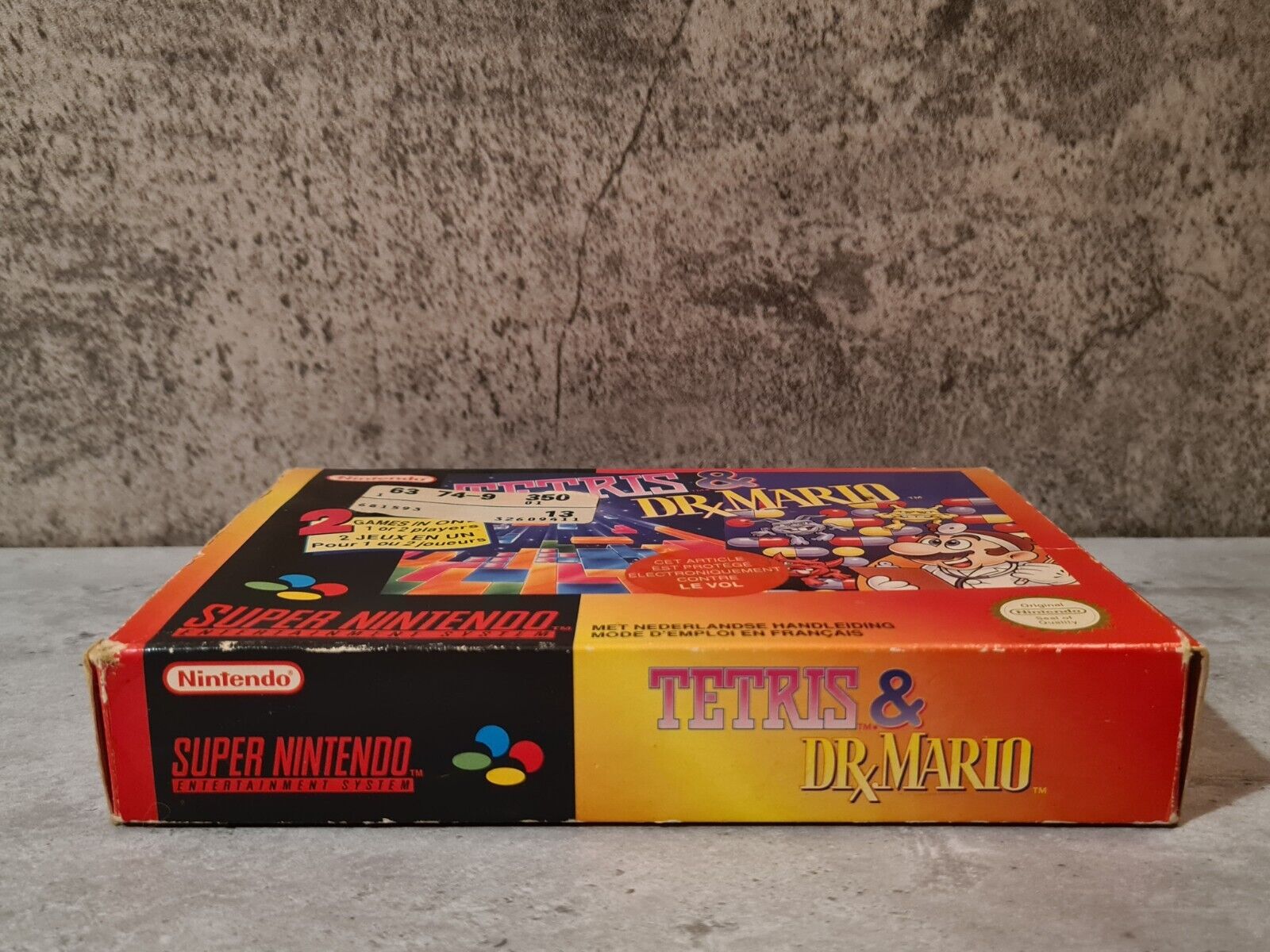 SNES Super Nintendo Tetris & Dr. Mario mit OVP und Anleitung FAH - T-Retro-Games 