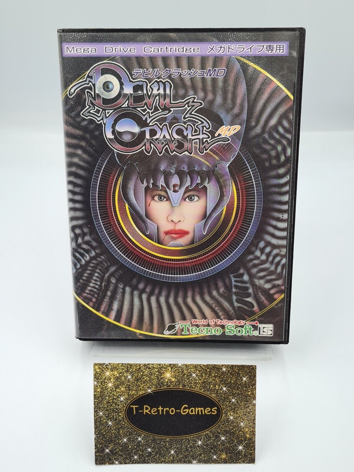 Sega Mega Drive Devil Crash mit OVP Japan Version - T-Retro-Games 