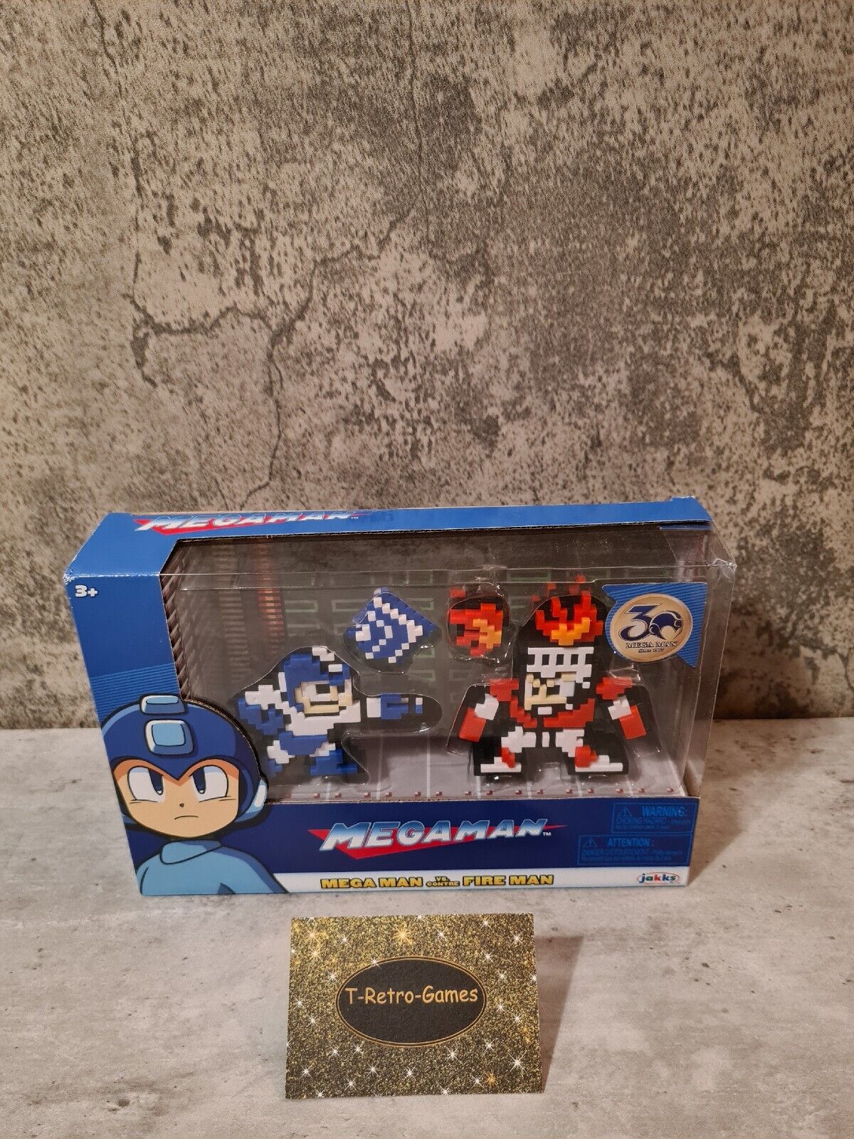 Jakks Mega Man vs. Fire Man Neu New - T-Retro-Games 