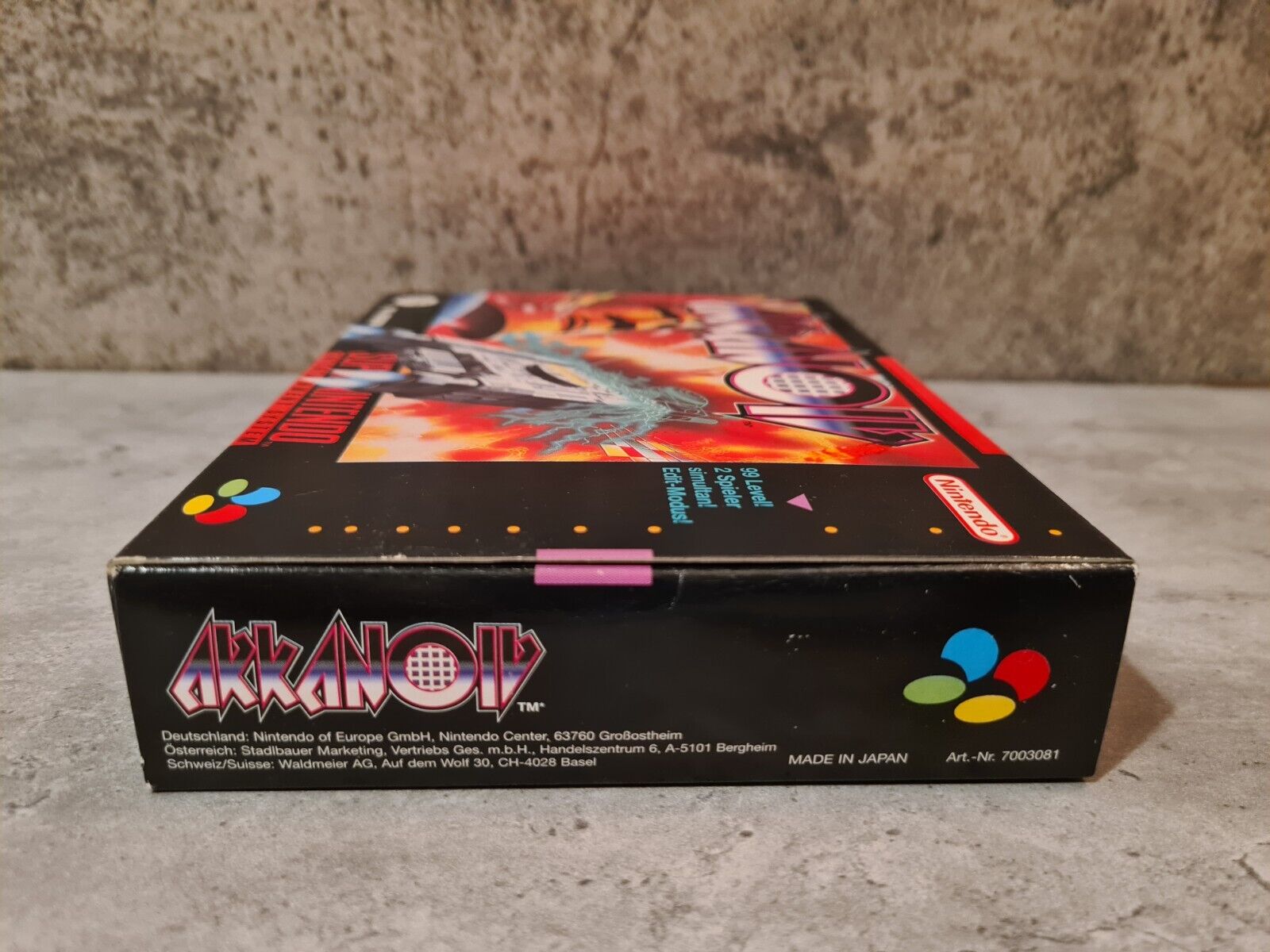 SNES Super Nintendo Akkanoiv mit OVP und Anleitung NOE - T-Retro-Games 