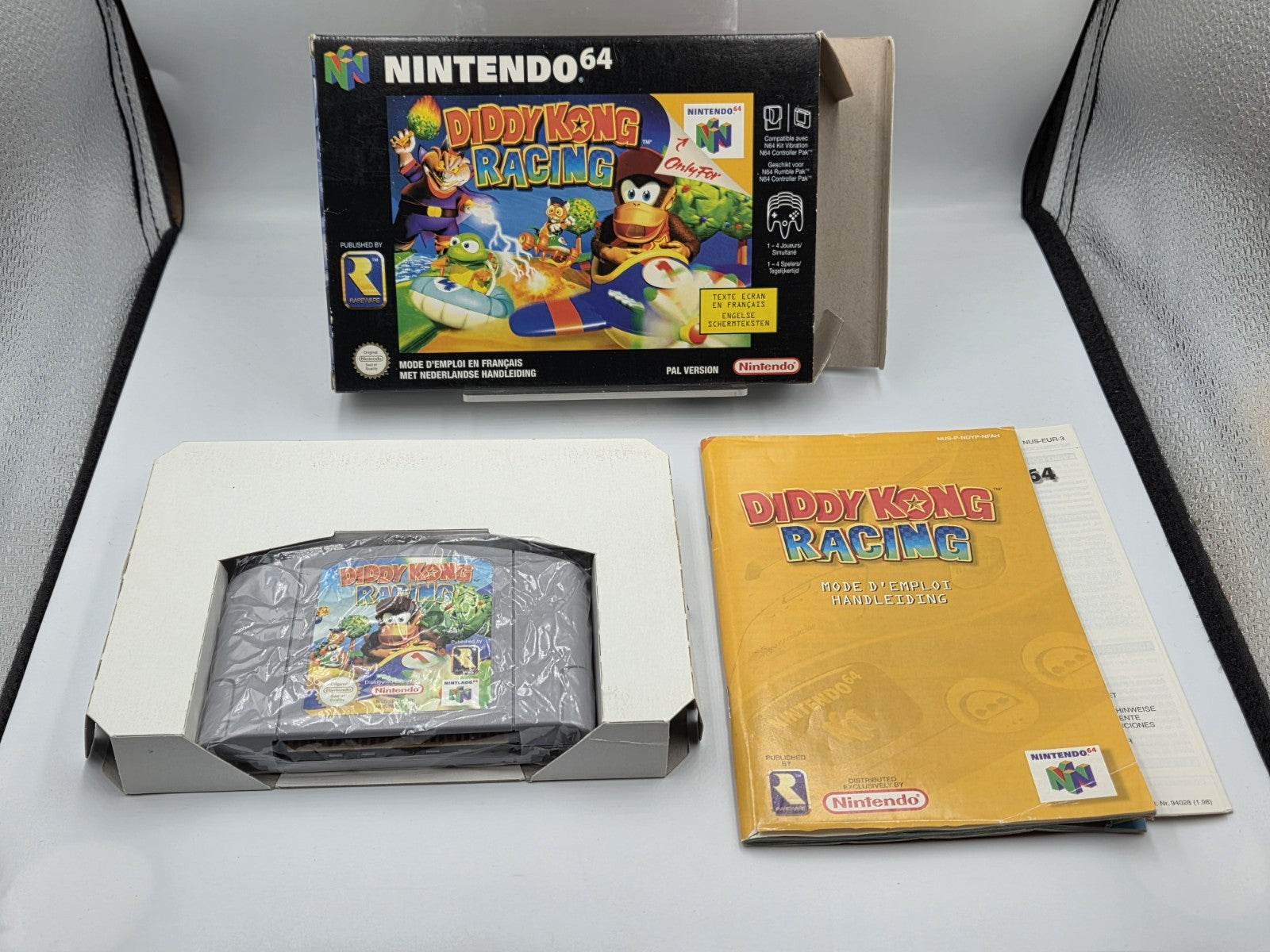 N64 Nintendo 64 Diddy Kong Racing mit OVP und Anleitung FAH