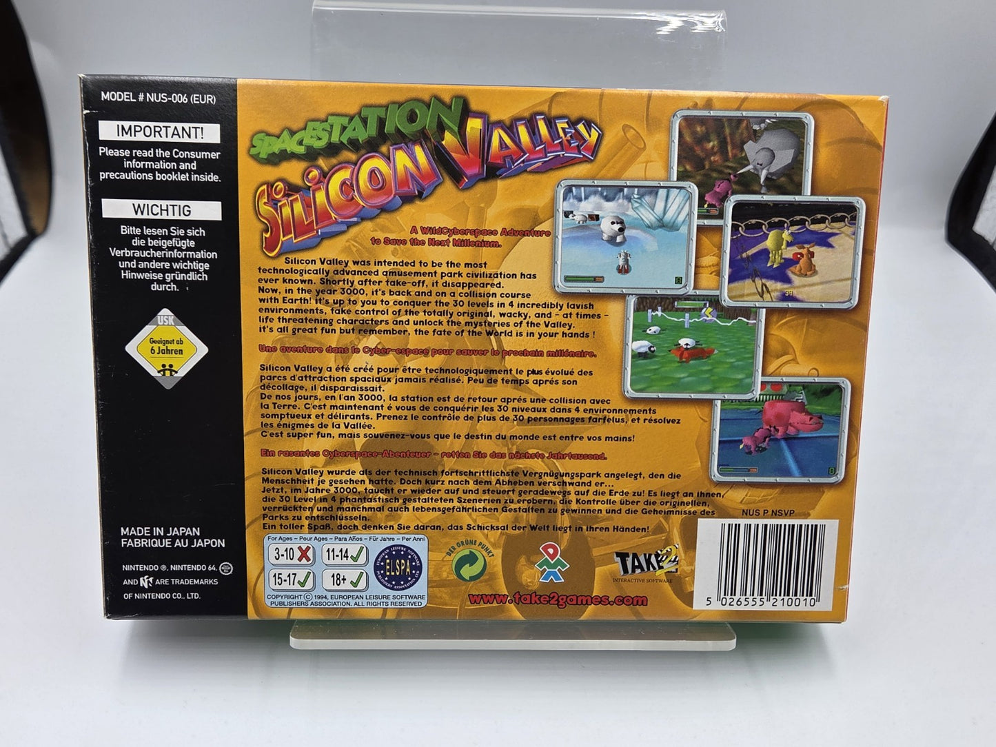 N64 Nintendo 64 Spacestation Silicon Valley mit OVP und Anleitung EUR