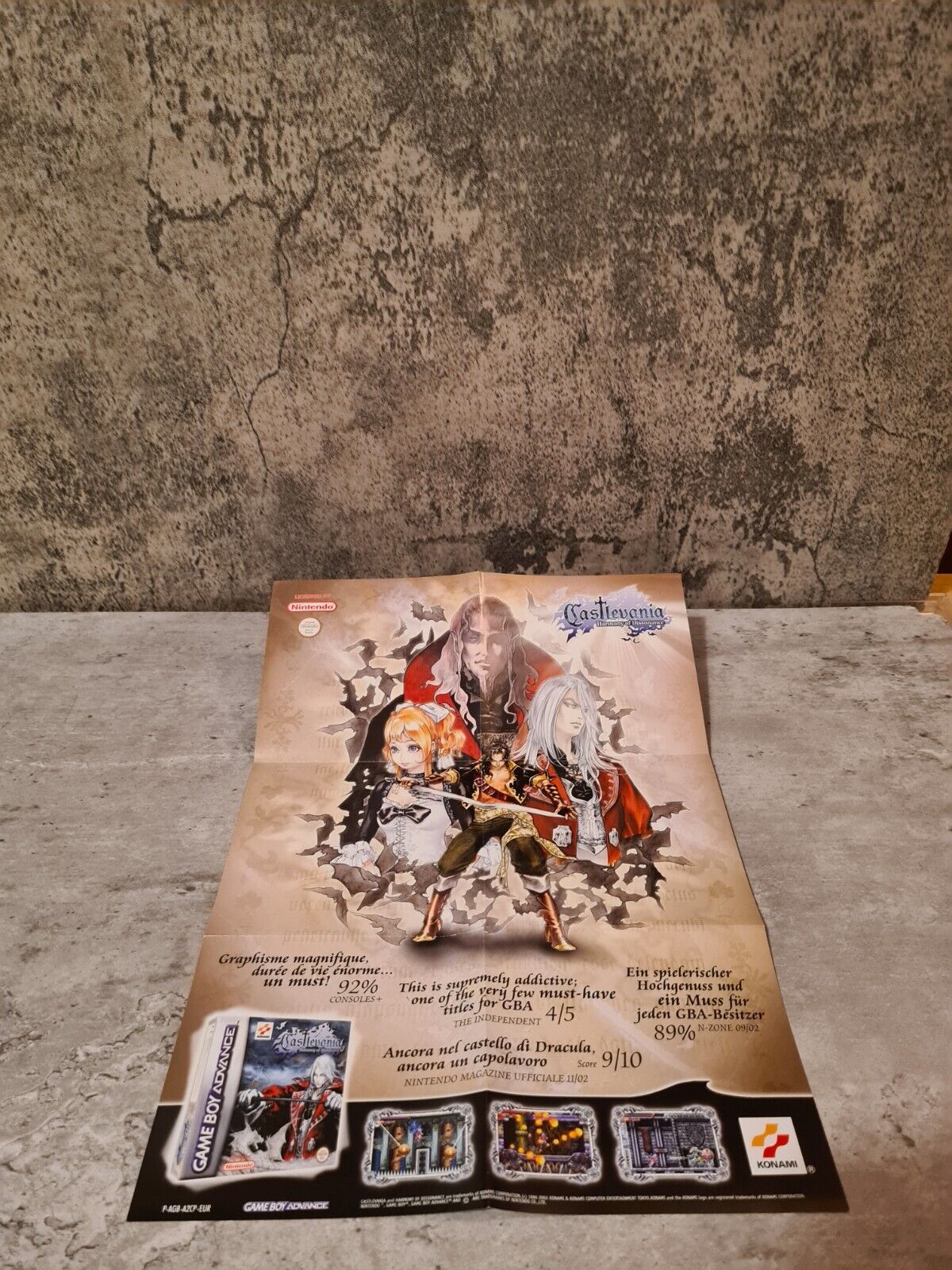 Nintendo Gameboy Advance Castlevania Aria of Sorrow + OVP+Anleitung + Poster EUR - T-Retro-Games 