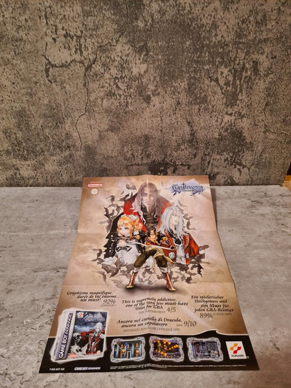 Nintendo Gameboy Advance Castlevania Aria of Sorrow + OVP+Anleitung + Poster EUR - T-Retro-Games 