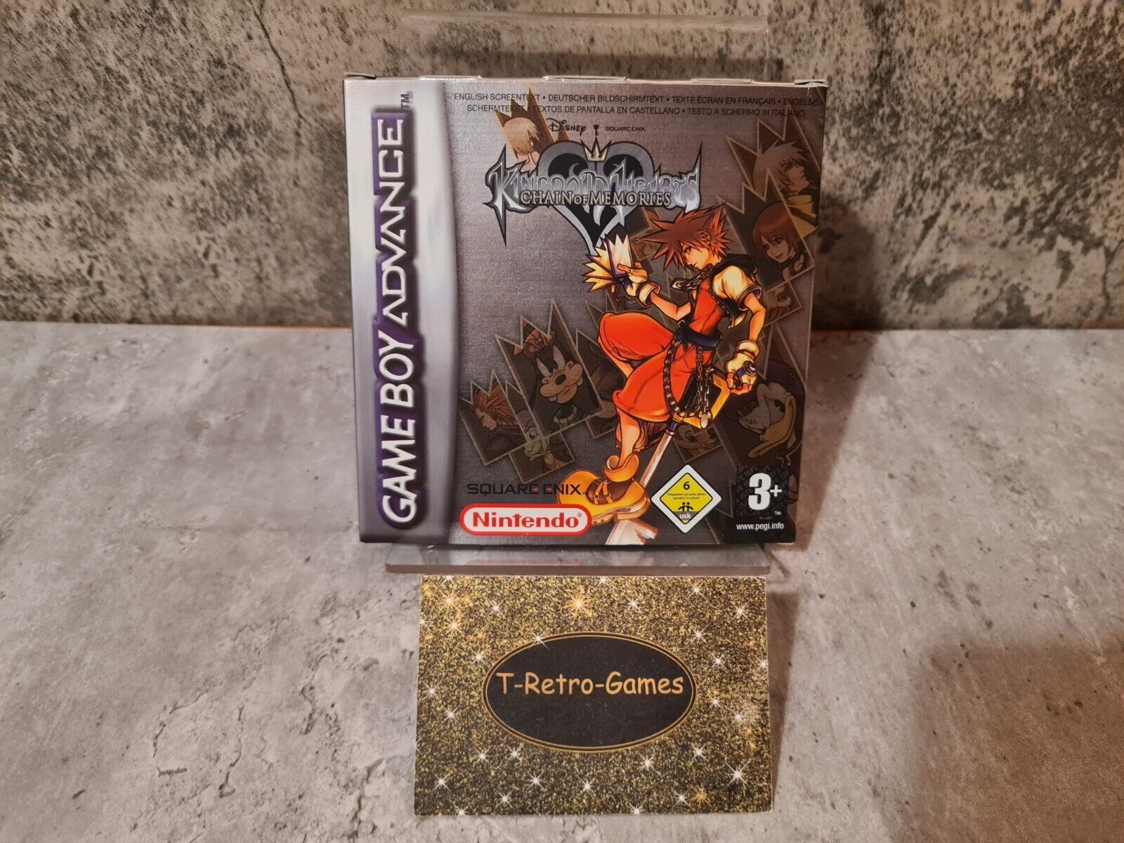 Gameboy Advance Kingdom Hearts Chain of Memories mit OVP und Anleitung EUR - T-Retro-Games 
